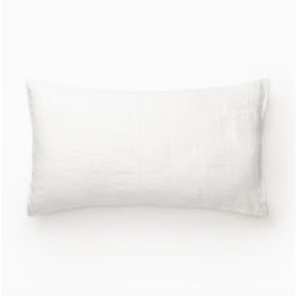 Carter Woven White Shams - McGee & Co